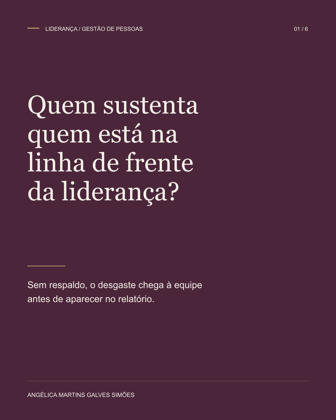 Arte do post 04: O engajamento de quem lidera, tela 1